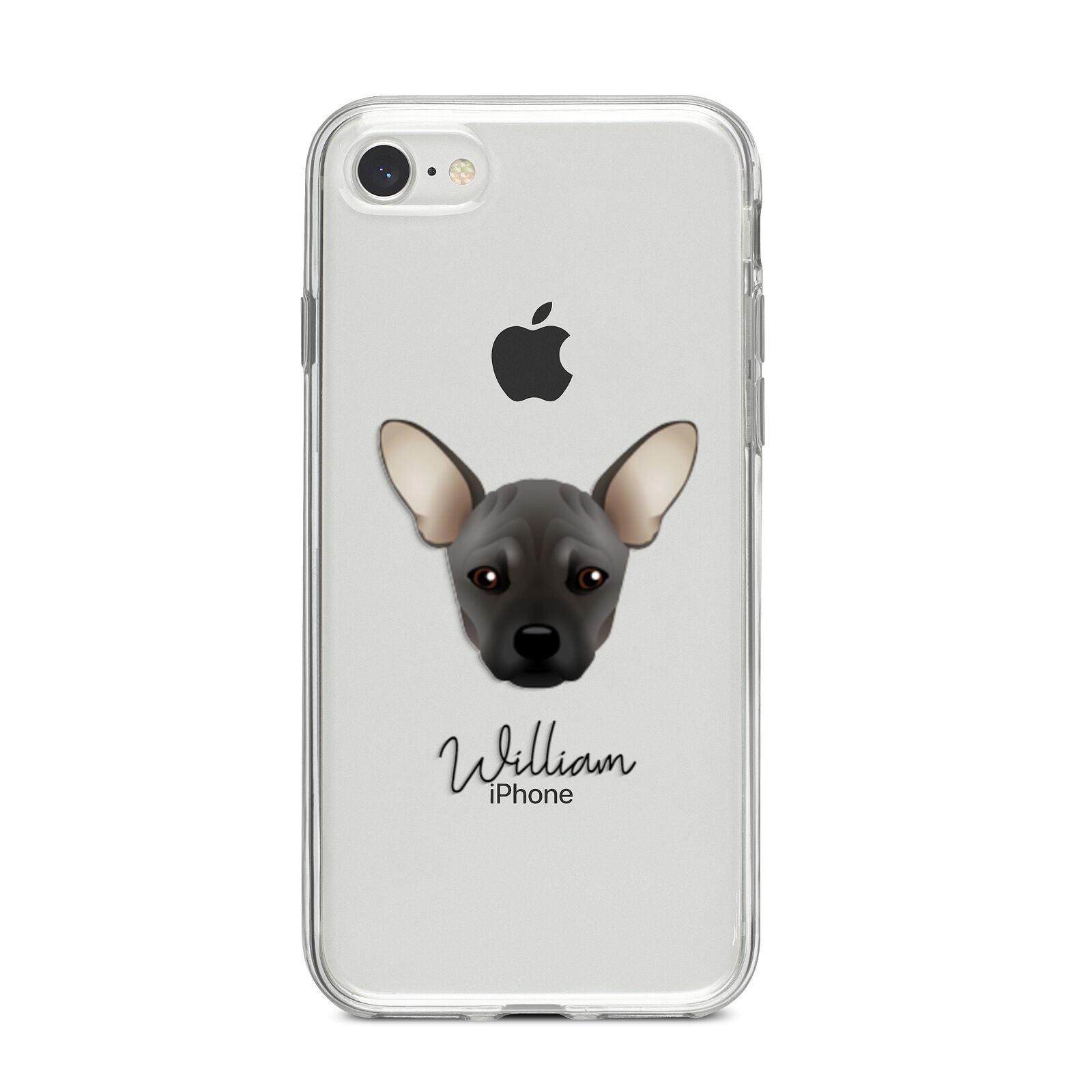 French Pin Personalised iPhone 8 Bumper Case on Silver iPhone