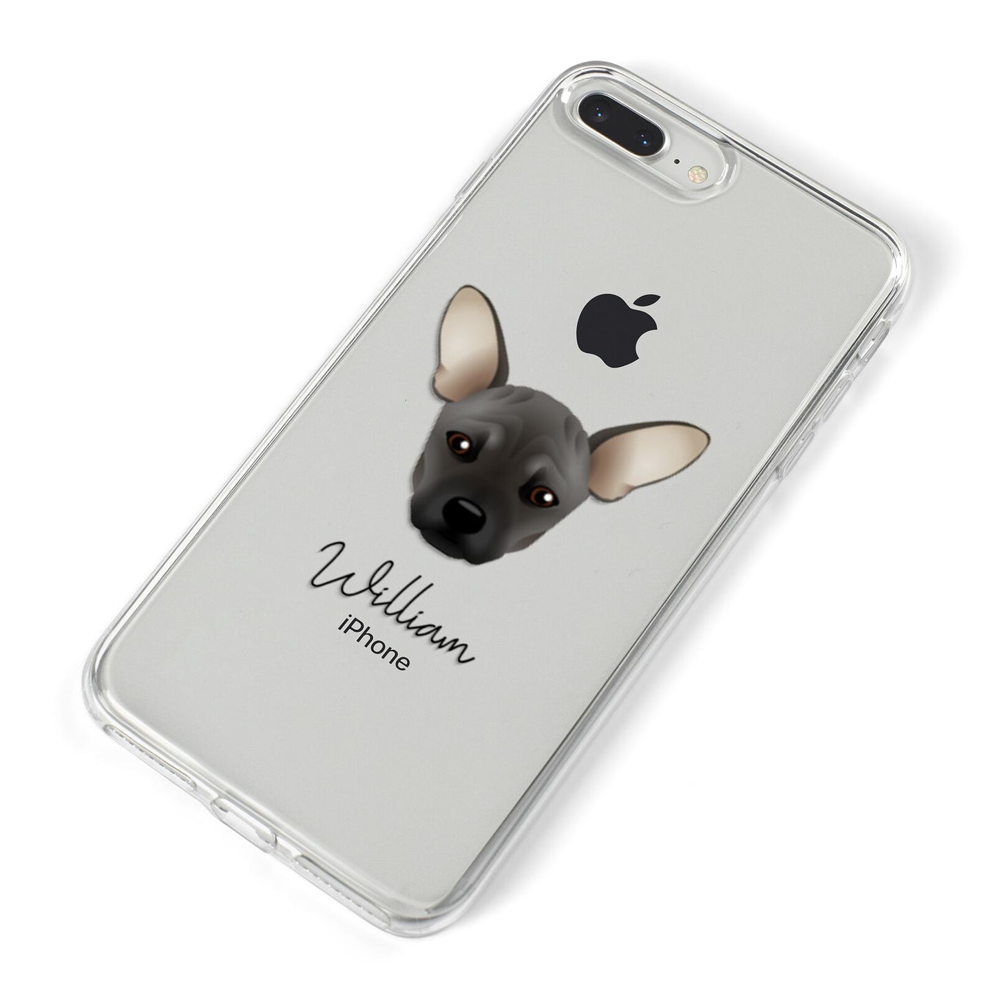 French Pin Personalised iPhone 8 Plus Bumper Case on Silver iPhone Alternative Image