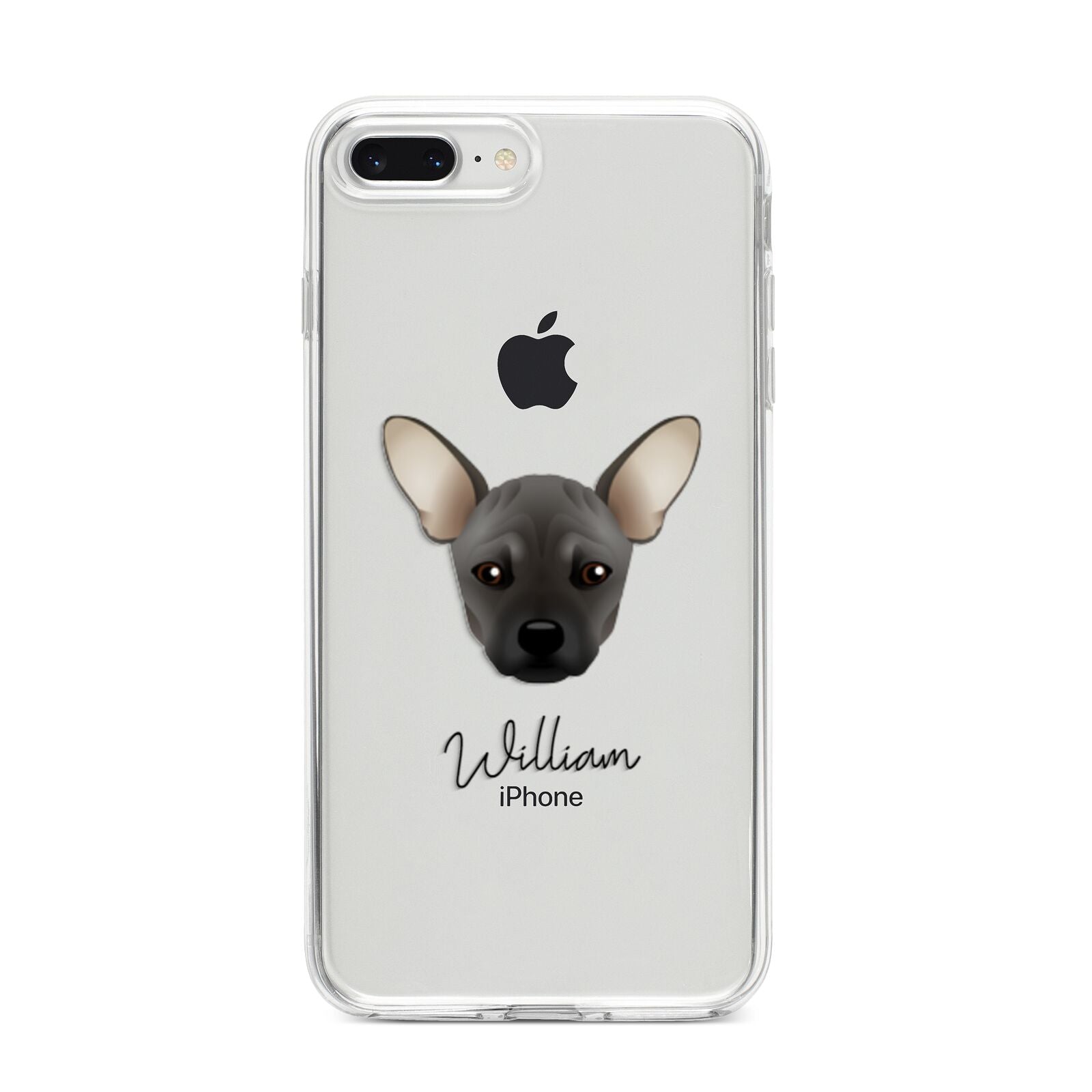 French Pin Personalised iPhone 8 Plus Bumper Case on Silver iPhone