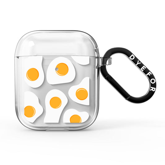 Fried Egg AirPods Clear Case