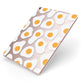 Fried Egg Apple iPad Case on Rose Gold iPad Side View
