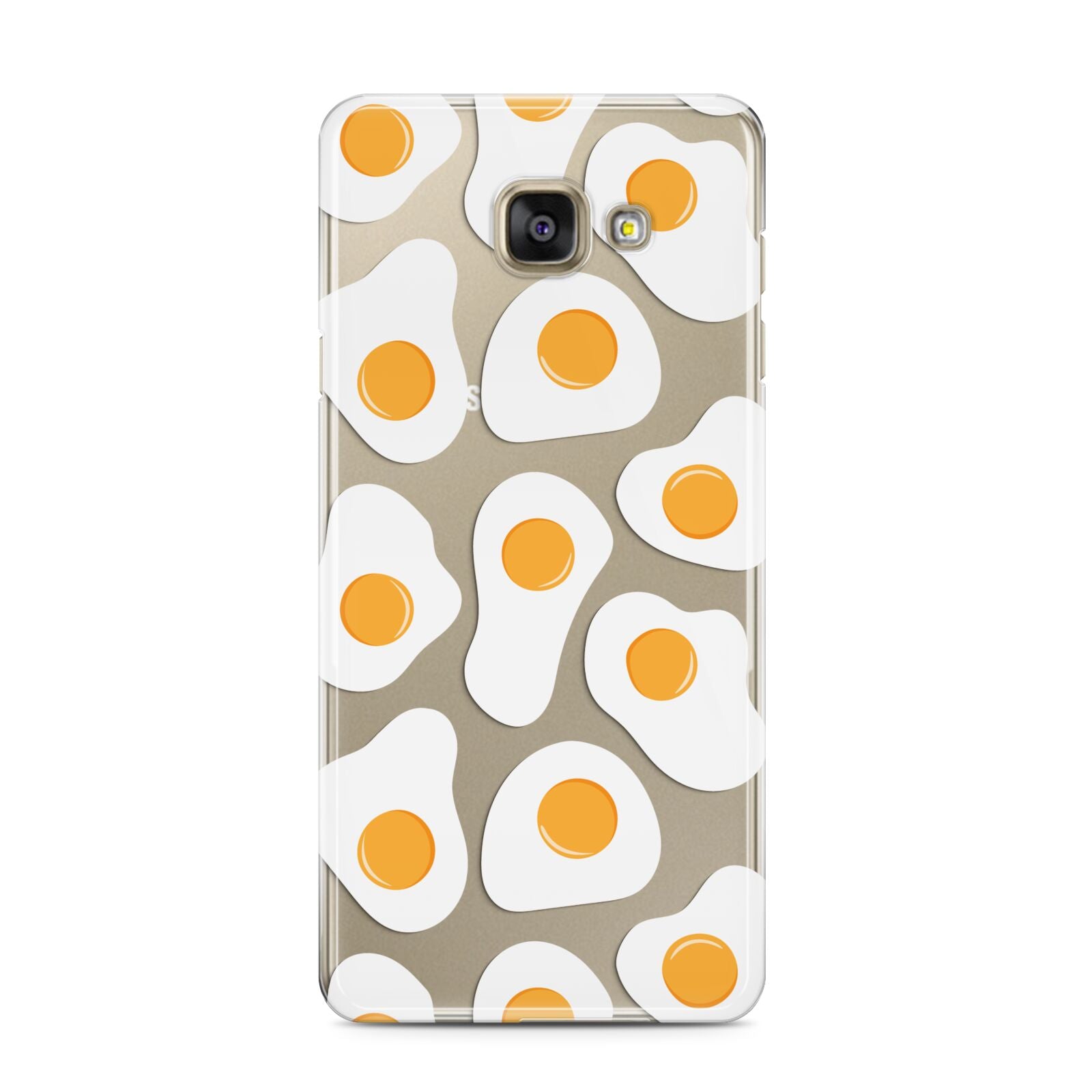 Fried Egg Samsung Galaxy A3 2016 Case on gold phone