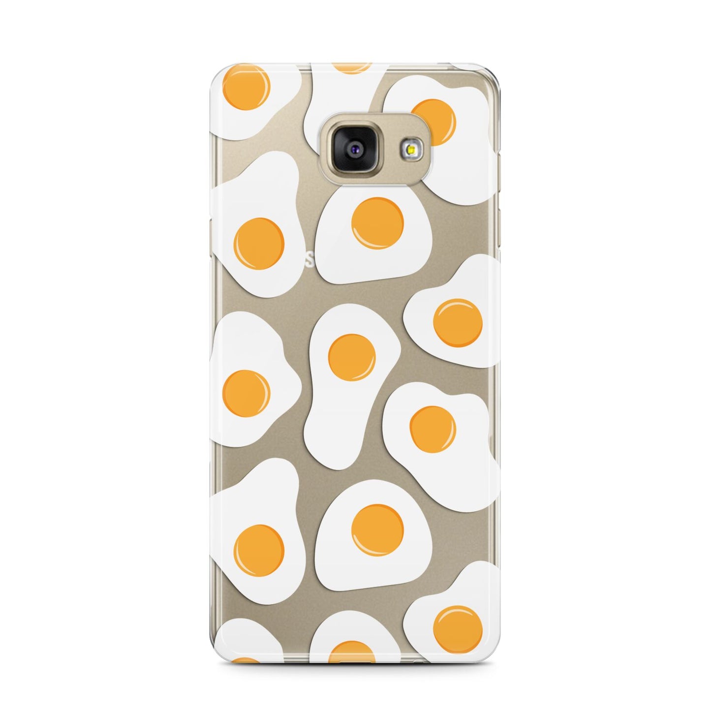 Fried Egg Samsung Galaxy A7 2016 Case on gold phone