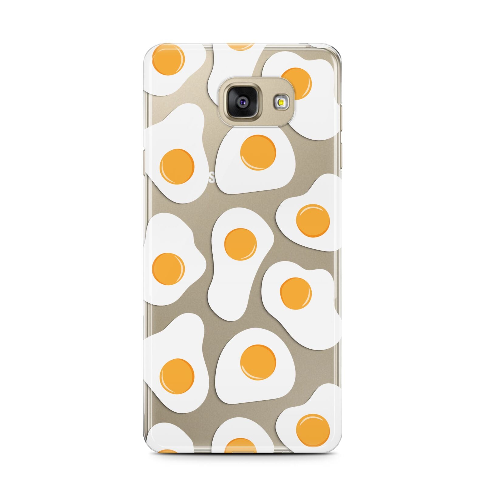 Fried Egg Samsung Galaxy A7 2016 Case on gold phone