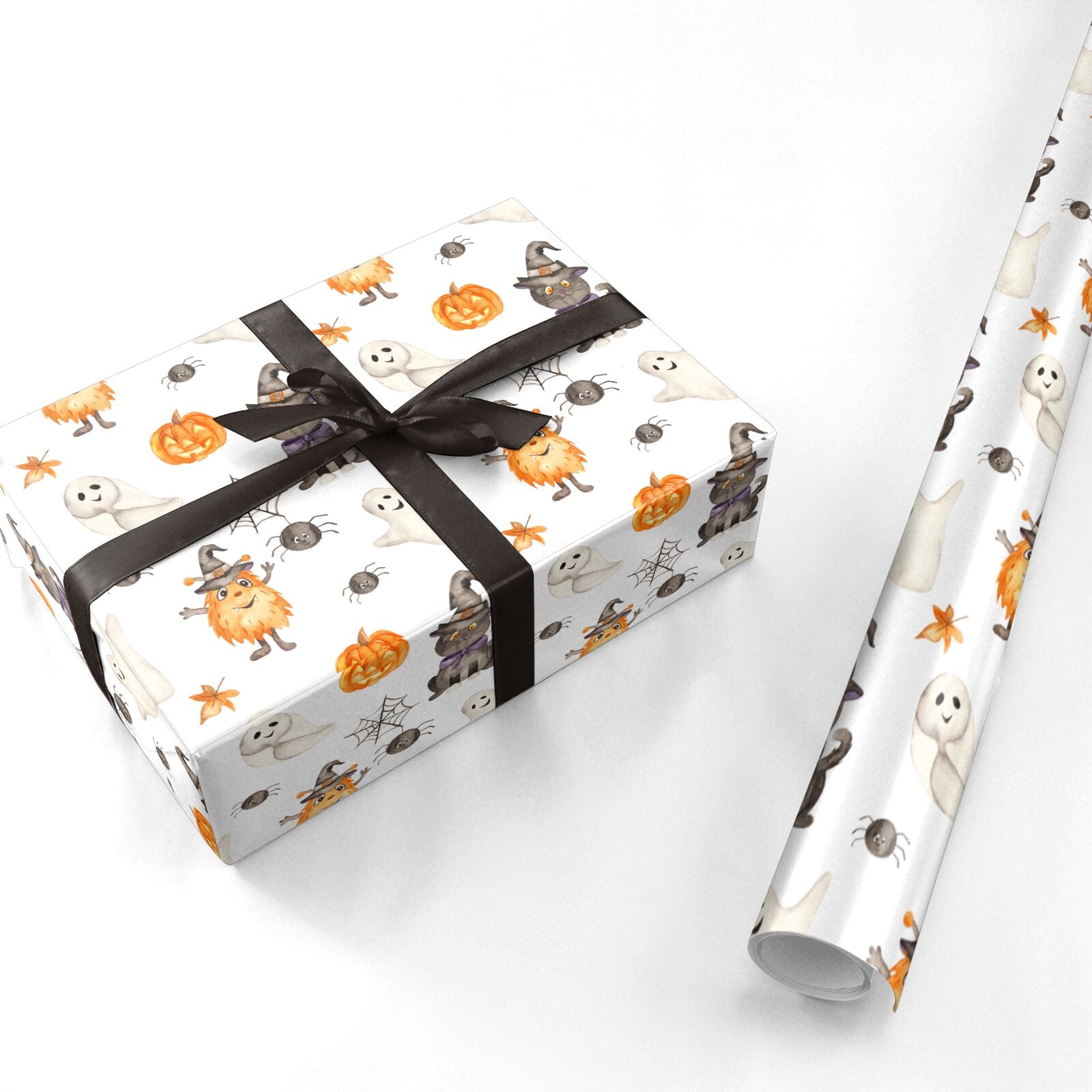 Friendly Halloween Creatures Personalised Wrapping Paper
