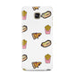 Fries Pizza Hot Dog Samsung Galaxy A3 2016 Case on gold phone