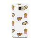 Fries Pizza Hot Dog Samsung Galaxy A7 2016 Case on gold phone