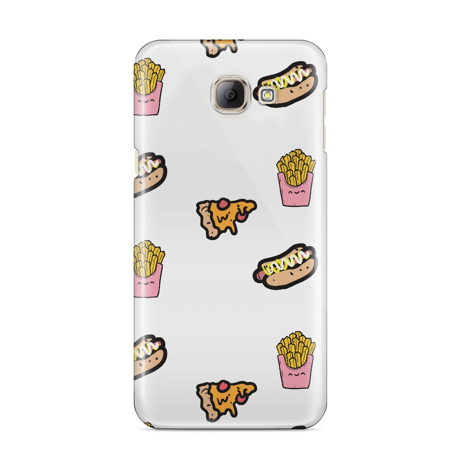 Fries Pizza Hot Dog Samsung Galaxy A8 2016 Case