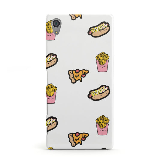 Fries Pizza Hot Dog Sony Xperia Case