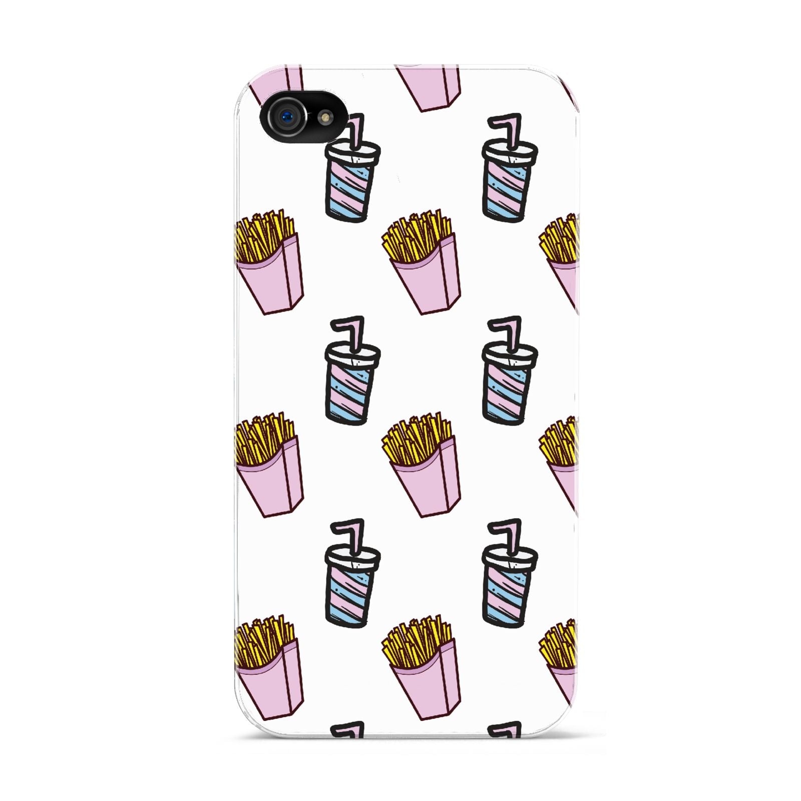 Fries Shake Fast Food Apple iPhone 4s Case