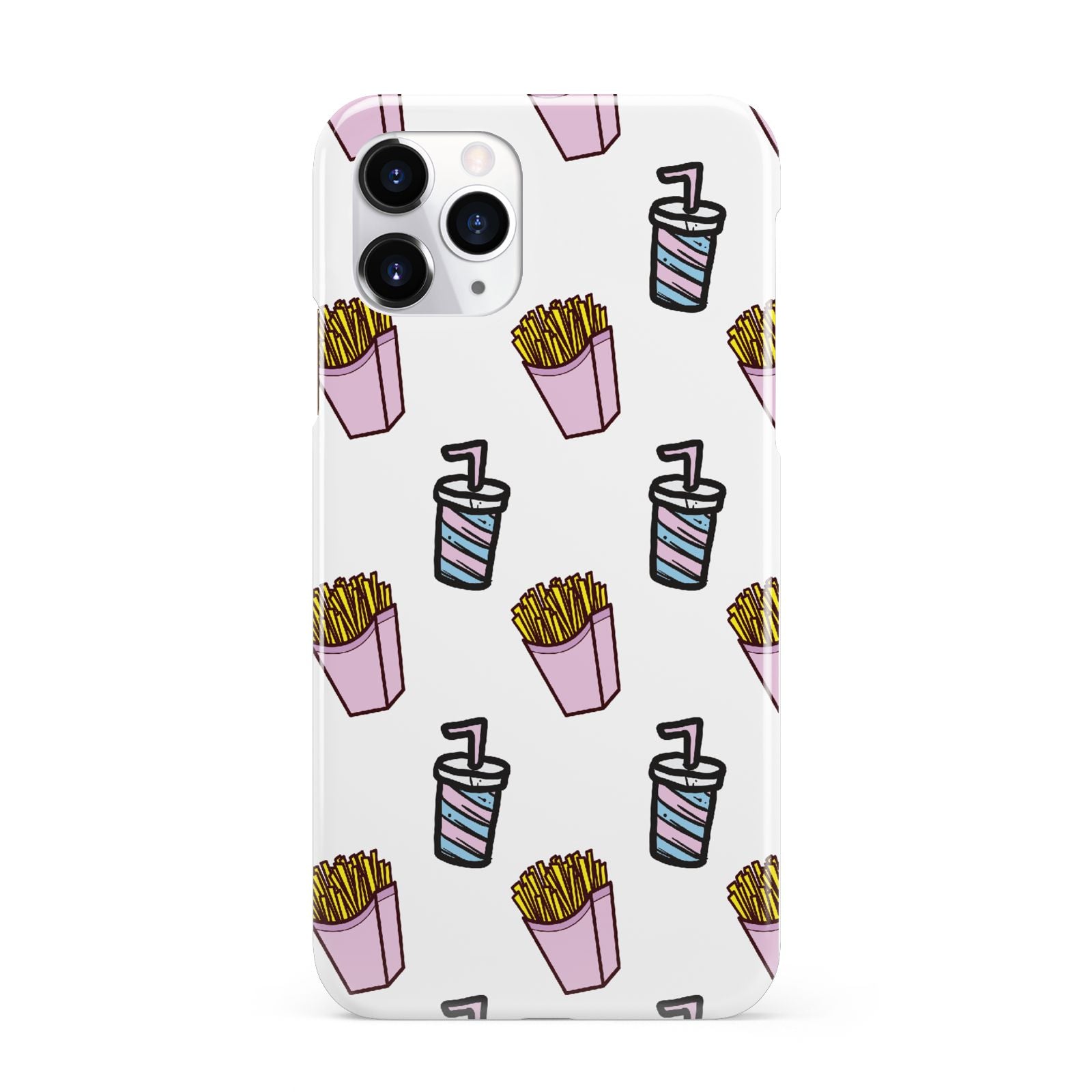 Fries Shake Fast Food iPhone 11 Pro 3D Snap Case