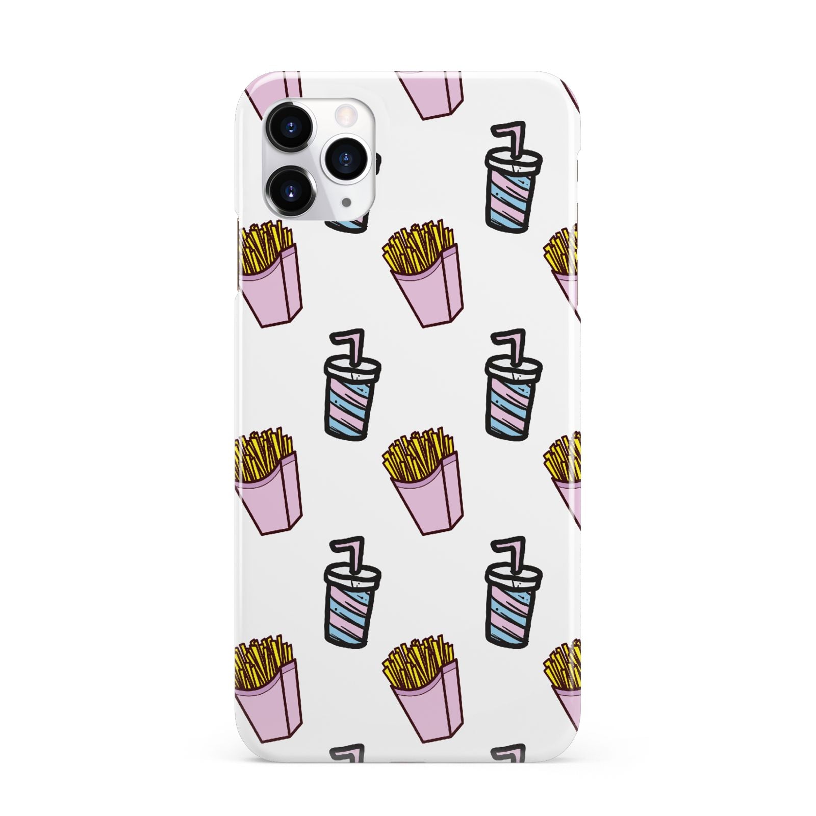 Fries Shake Fast Food iPhone 11 Pro Max 3D Snap Case