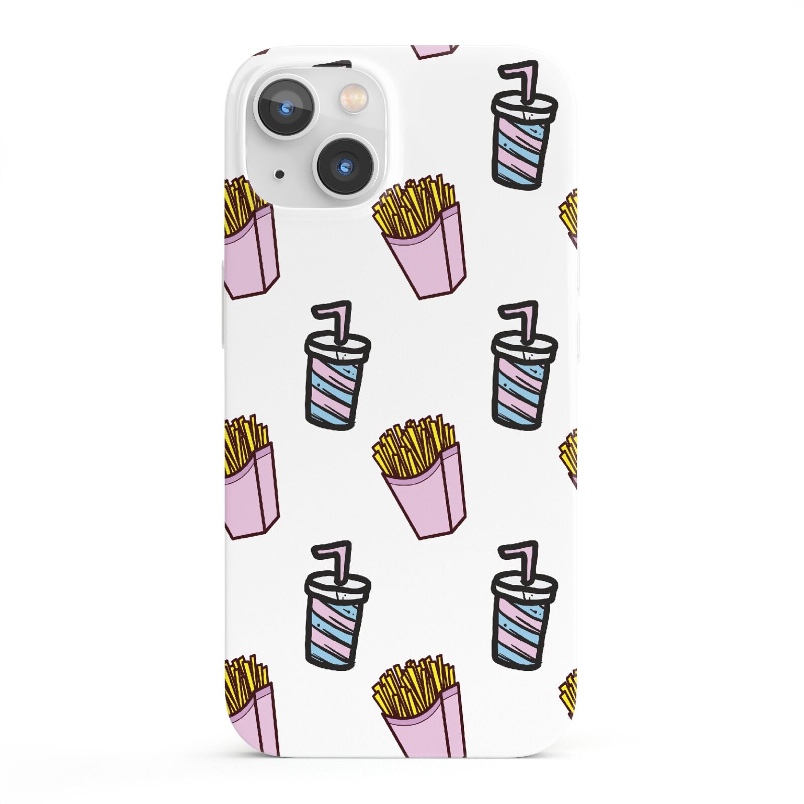 Fries Shake Fast Food iPhone 13 Full Wrap 3D Snap Case
