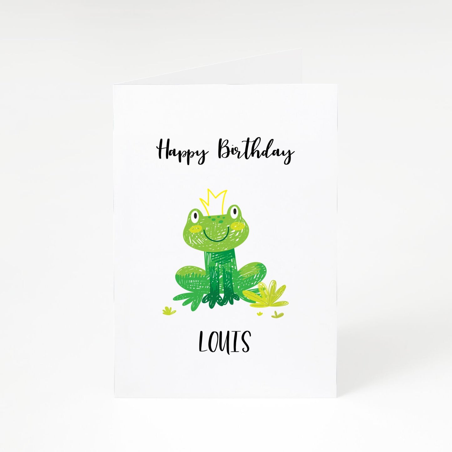 Frog Prince Custom A5 Greetings Card