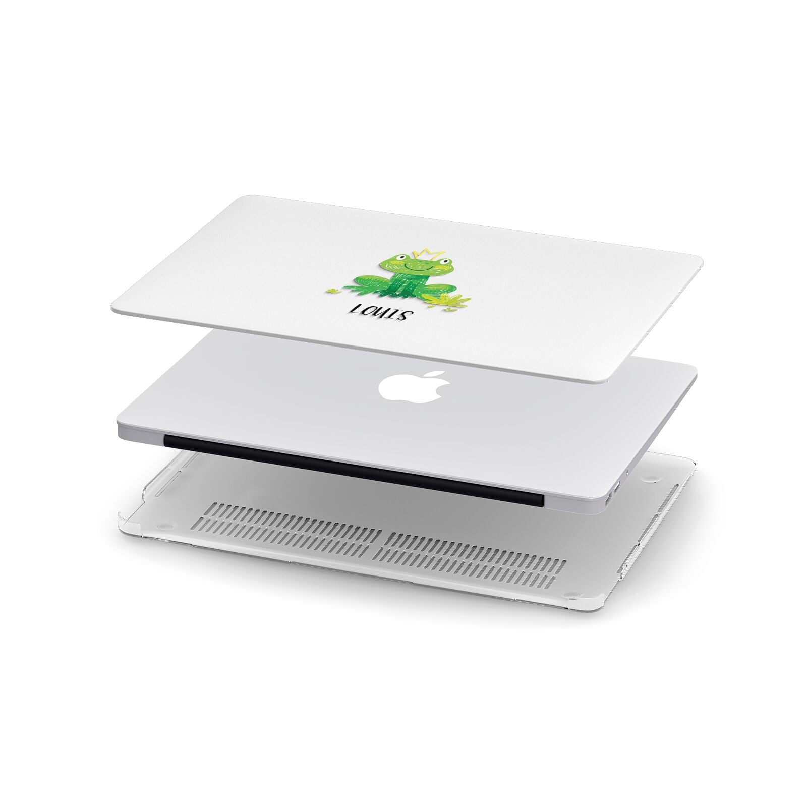 Frog Prince Custom Apple MacBook Case in Detail