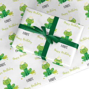 Frog Prince Custom Wrapping Paper