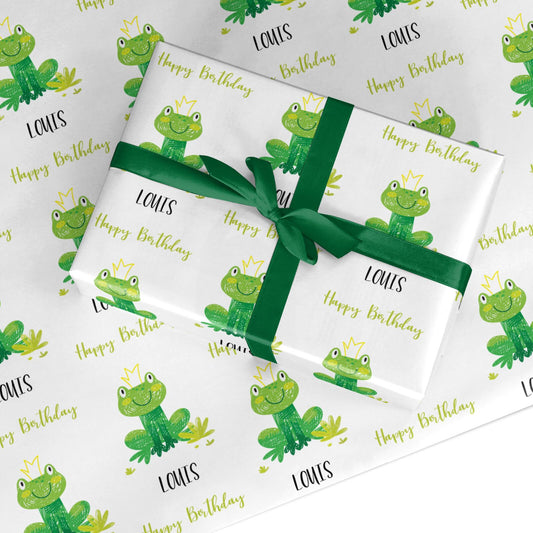 Frog Prince Custom Custom Wrapping Paper