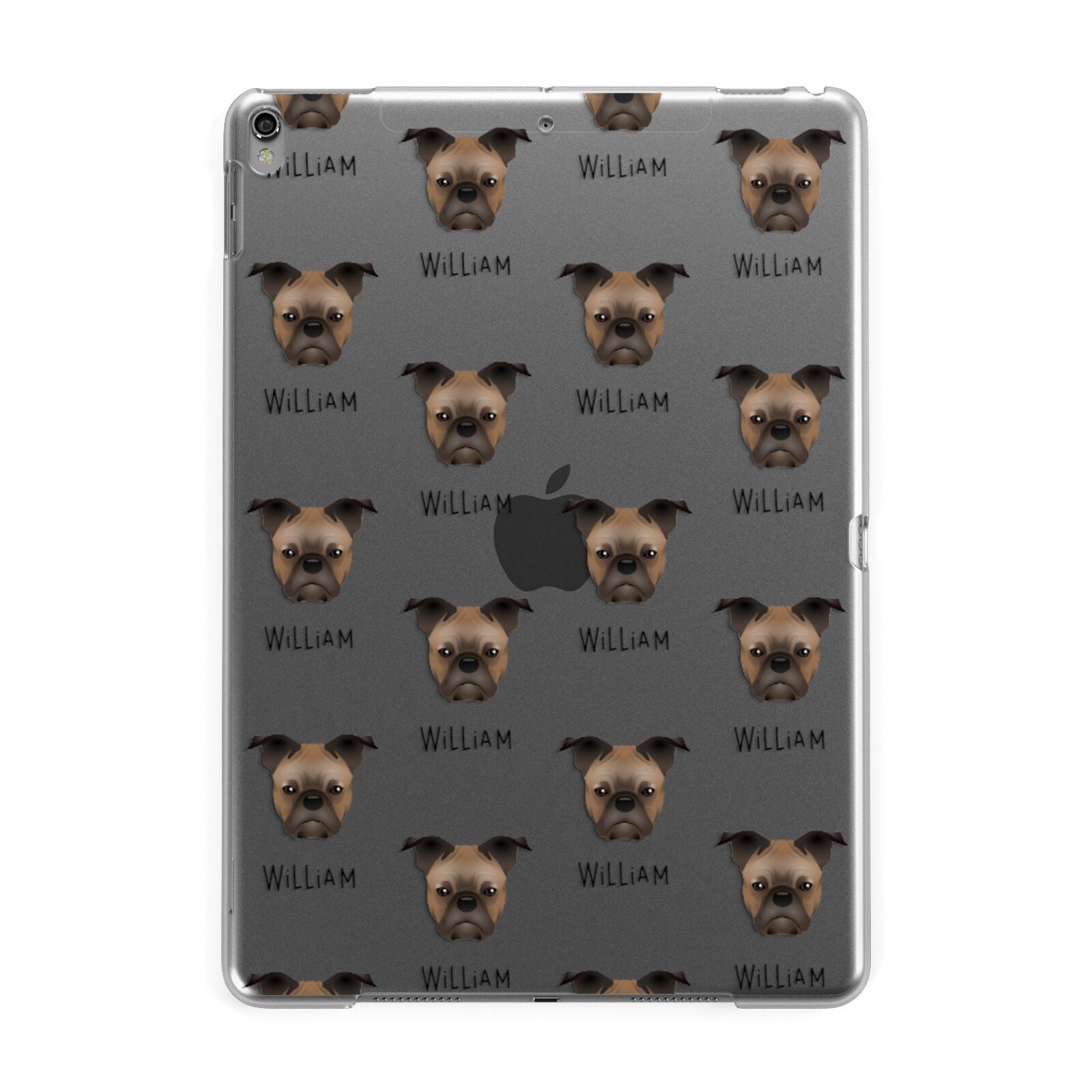 Frug Icon with Name Apple iPad Grey Case