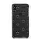 Frug Icon with Name Apple iPhone Xs Max Impact Case Black Edge on Black Phone