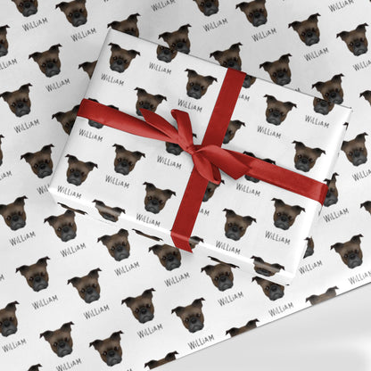 Frug Icon with Name Custom Wrapping Paper