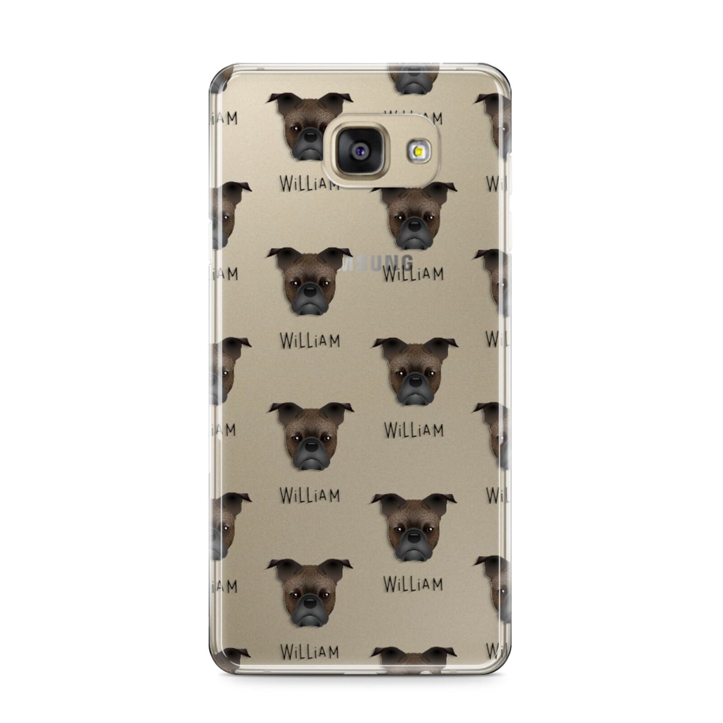Frug Icon with Name Samsung Galaxy A9 2016 Case on gold phone