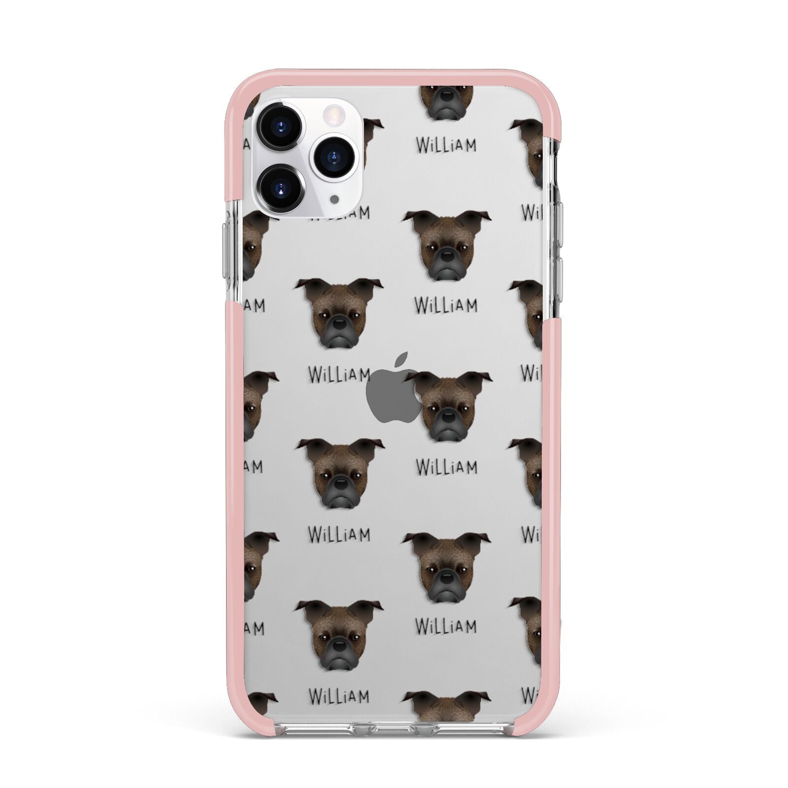 Frug Icon with Name iPhone 11 Pro Max Impact Pink Edge Case