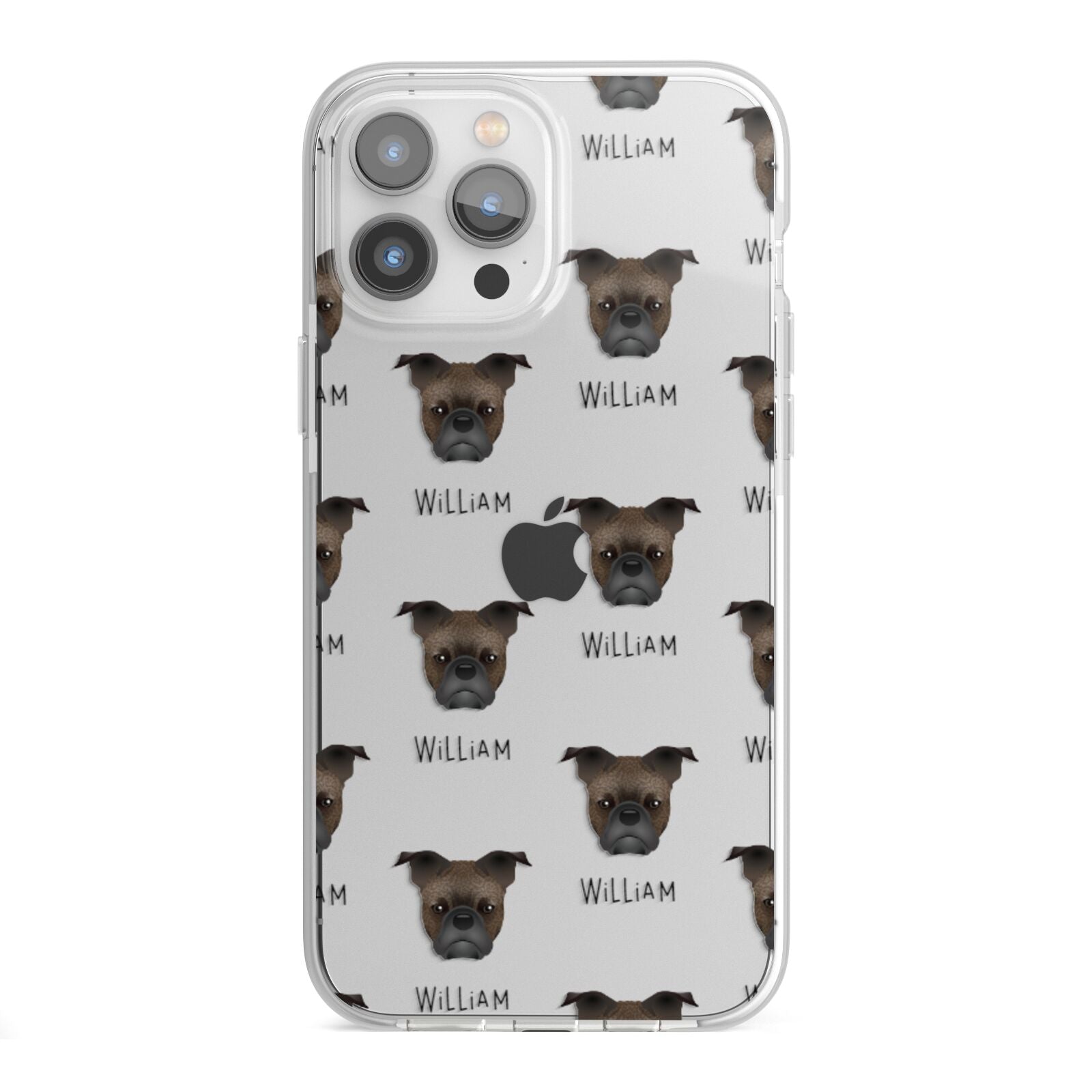 Frug Icon with Name iPhone 13 Pro Max TPU Impact Case with White Edges