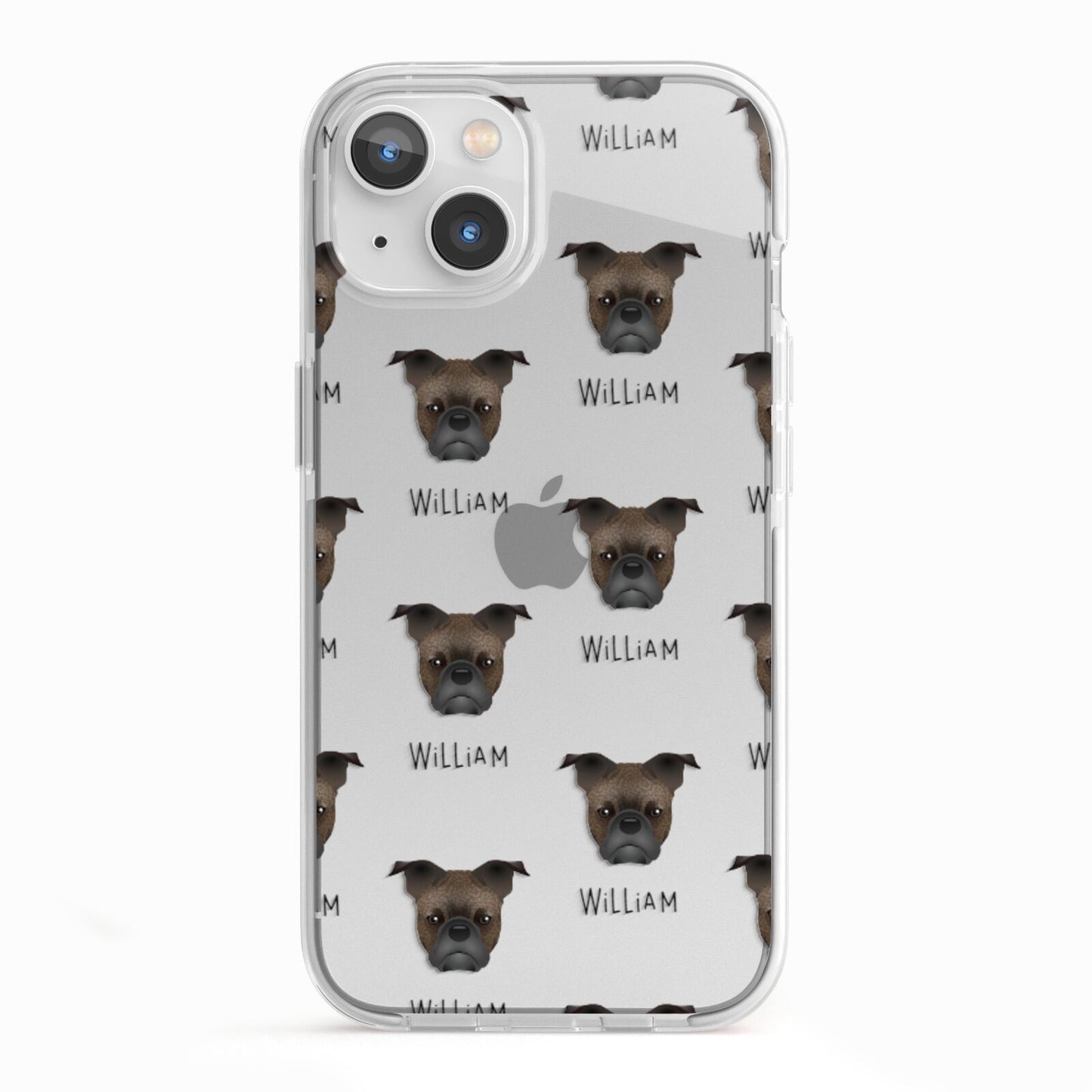 Frug Icon with Name iPhone 13 TPU Impact Case with White Edges