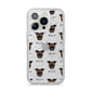 Frug Icon with Name iPhone 14 Pro Glitter Tough Case Silver