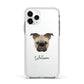 Frug Personalised Apple iPhone 11 Pro in Silver with White Impact Case
