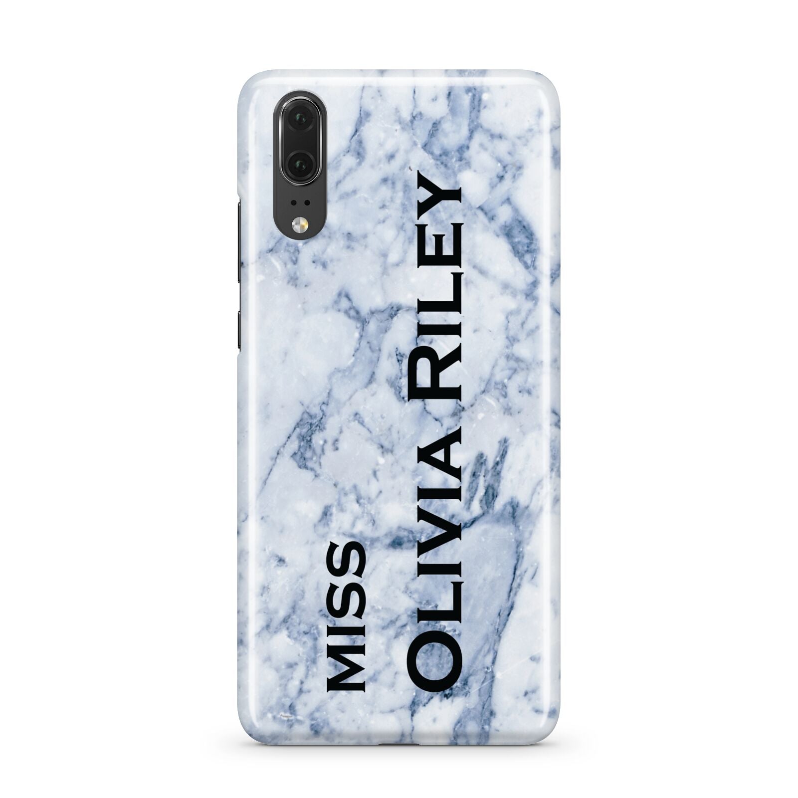 Full Name Grey Marble Huawei P20 Phone Case