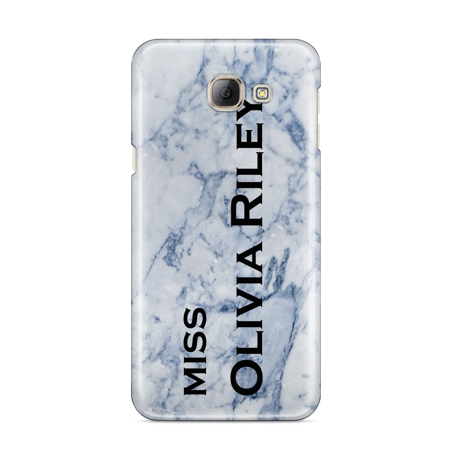 Full Name Grey Marble Samsung Galaxy A8 2016 Case