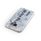 Full Name Grey Marble Samsung Galaxy Case Front Close Up