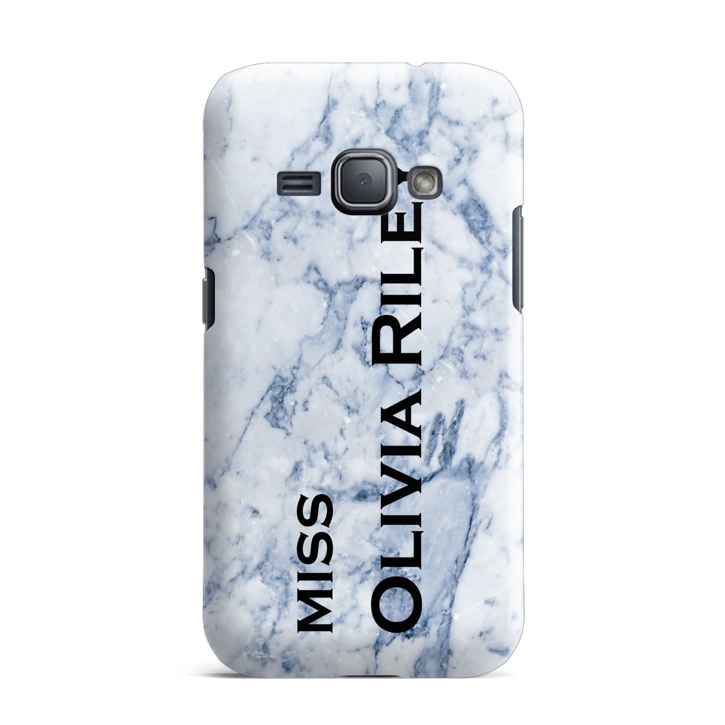 Full Name Grey Marble Samsung Galaxy J1 2016 Case