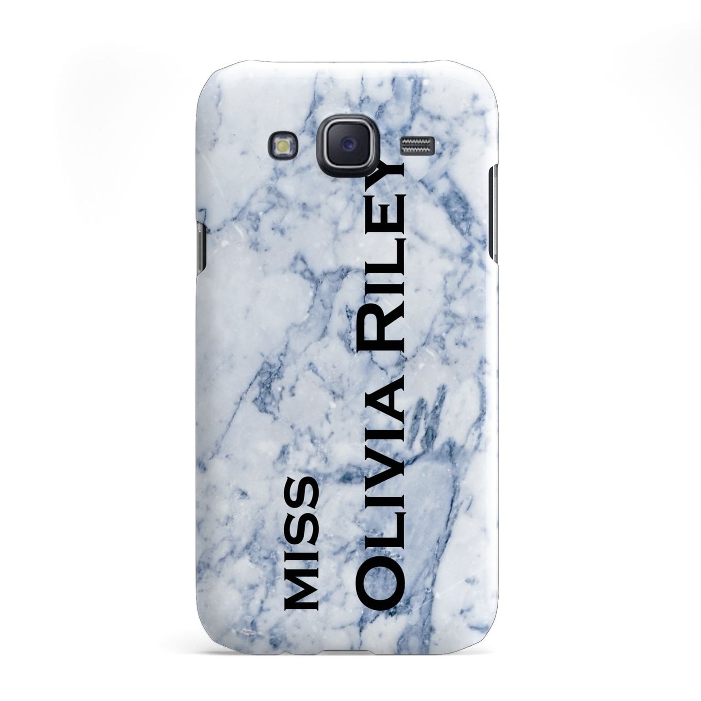 Full Name Grey Marble Samsung Galaxy J5 Case