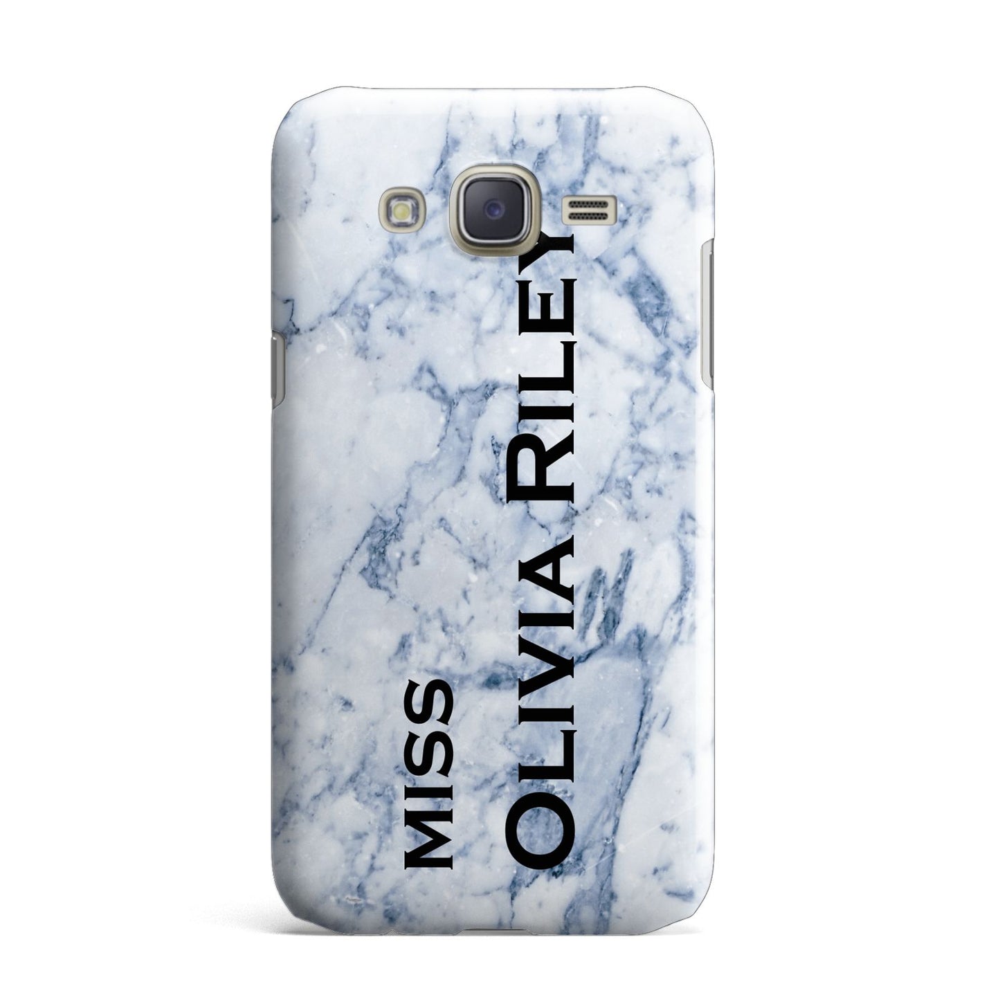 Full Name Grey Marble Samsung Galaxy J7 Case