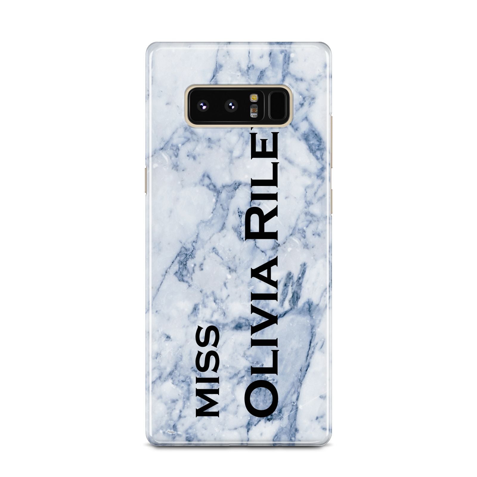 Full Name Grey Marble Samsung Galaxy Note 8 Case
