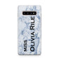 Full Name Grey Marble Samsung Galaxy S10 Plus Case