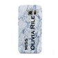 Full Name Grey Marble Samsung Galaxy S6 Case
