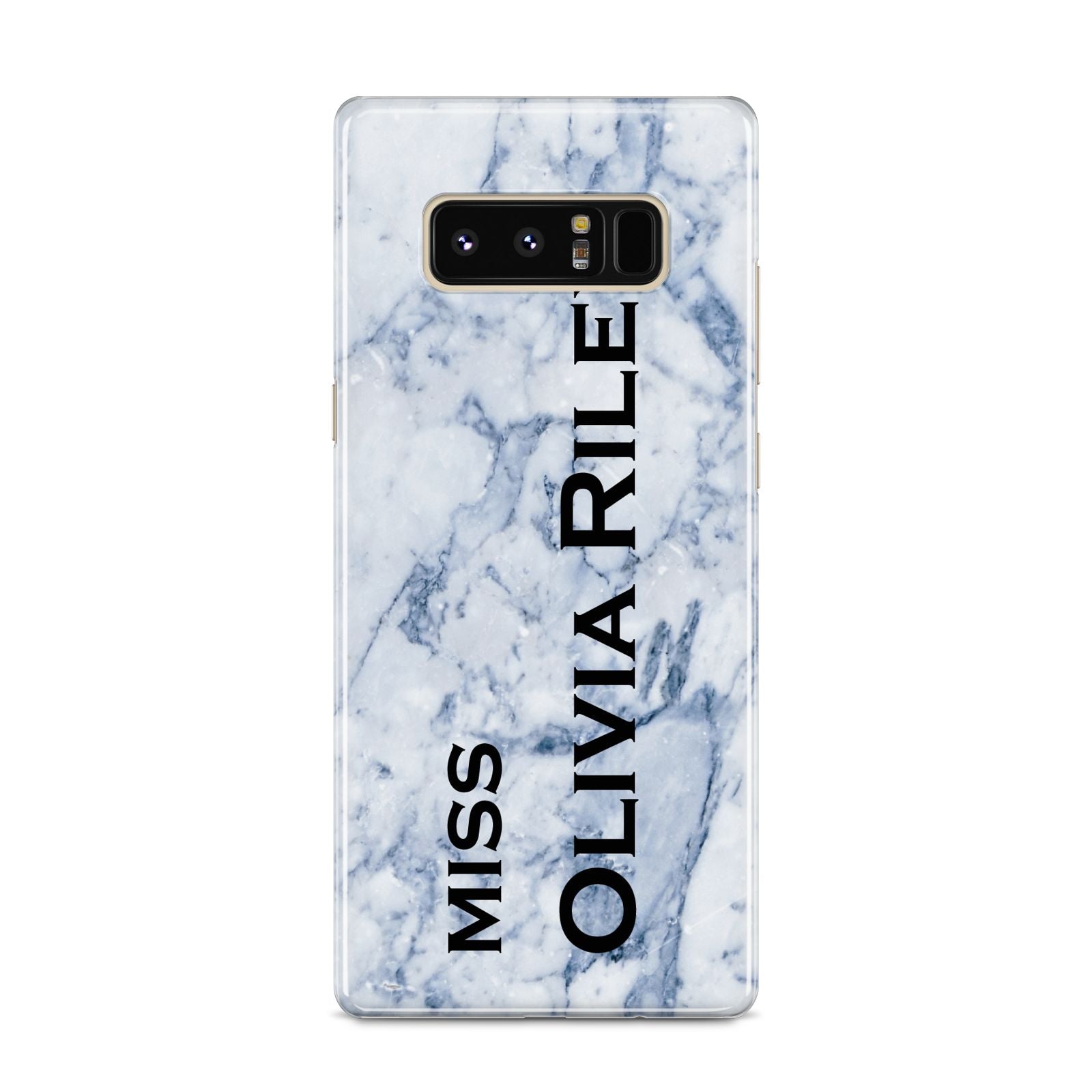 Full Name Grey Marble Samsung Galaxy S8 Case