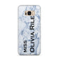 Full Name Grey Marble Samsung Galaxy S8 Plus Case