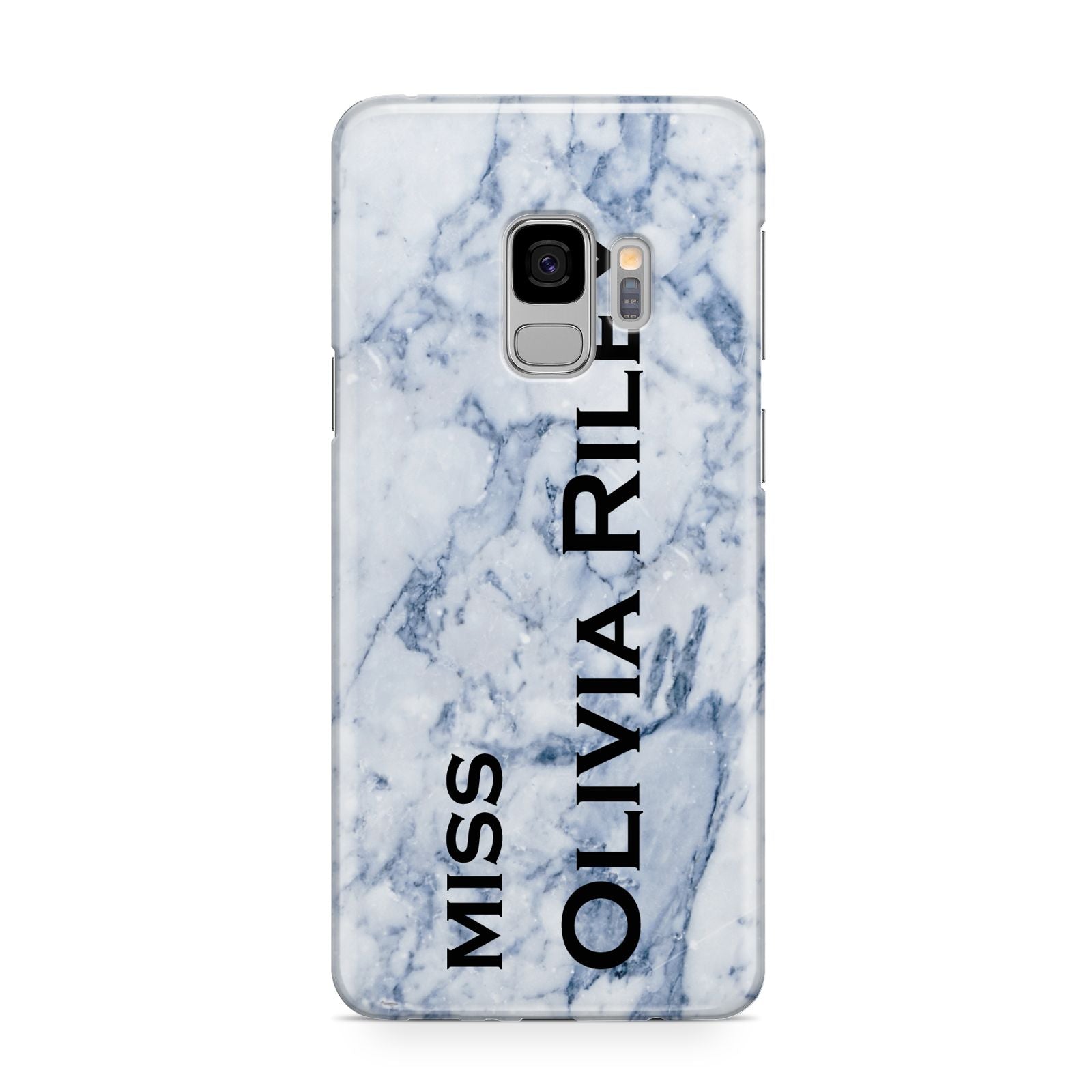 Full Name Grey Marble Samsung Galaxy S9 Case