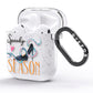 Fun Halloween Catchphrases and Watercolour Illustrations AirPods Glitter Case Side Image