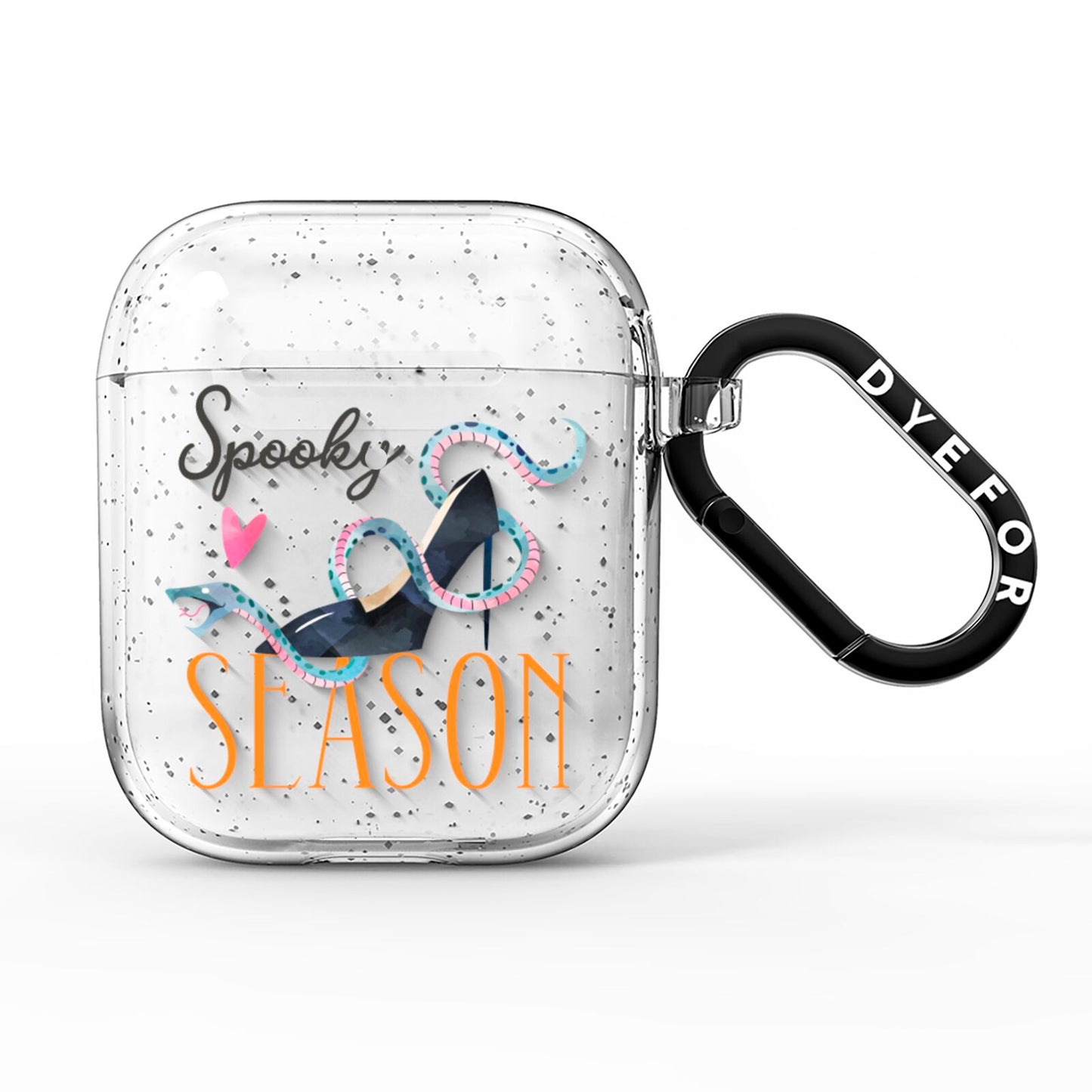 Fun Halloween Catchphrases and Watercolour Illustrations AirPods Glitter Case