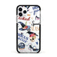 Fun Halloween Catchphrases and Watercolour Illustrations Apple iPhone 11 Pro in Silver with Black Impact Case