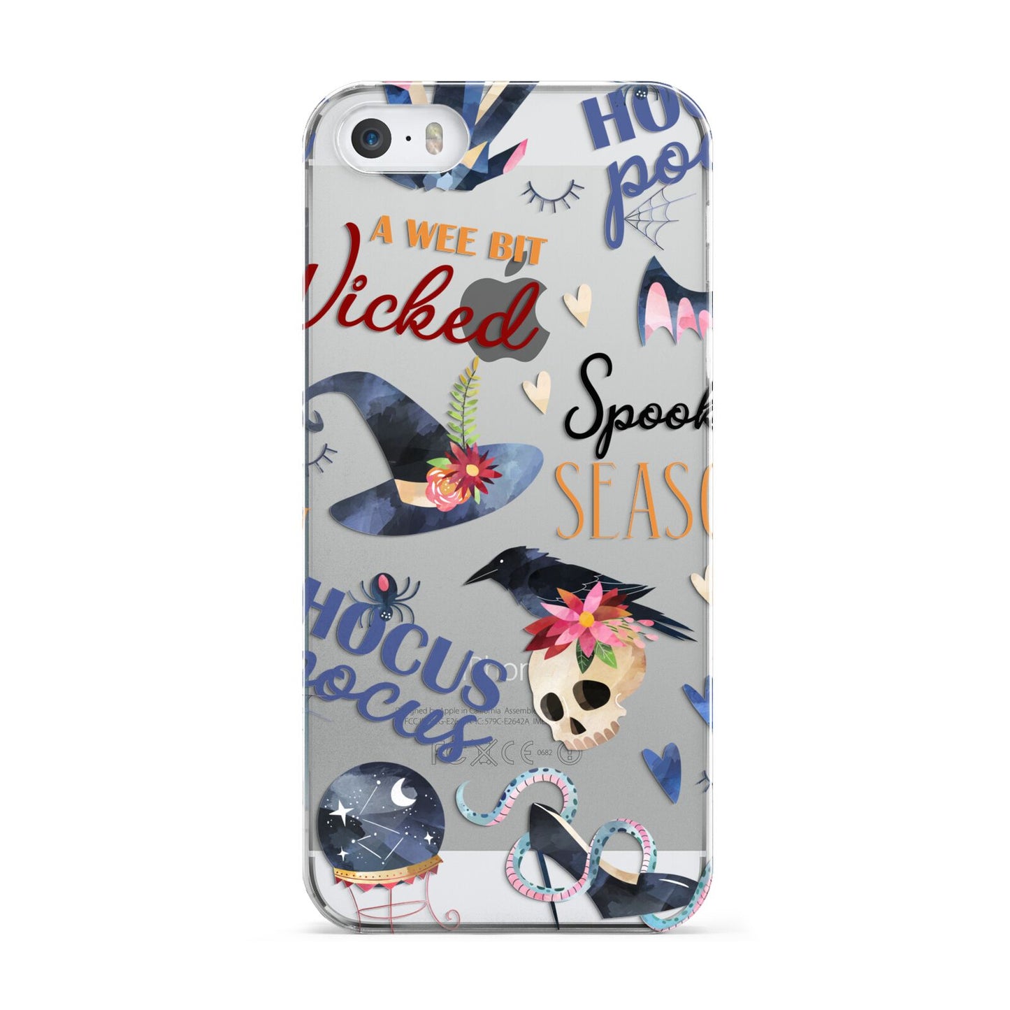 Fun Halloween Catchphrases and Watercolour Illustrations Apple iPhone 5 Case