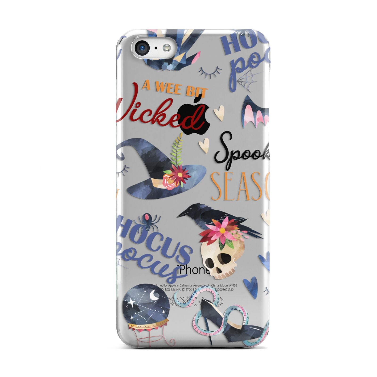 Fun Halloween Catchphrases and Watercolour Illustrations Apple iPhone 5c Case