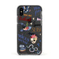 Fun Halloween Catchphrases and Watercolour Illustrations Apple iPhone Xs Impact Case Black Edge on Black Phone