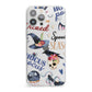 Fun Halloween Catchphrases and Watercolour Illustrations iPhone 13 Pro Max Clear Bumper Case