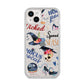 Fun Halloween Catchphrases and Watercolour Illustrations iPhone 14 Plus Glitter Tough Case Starlight